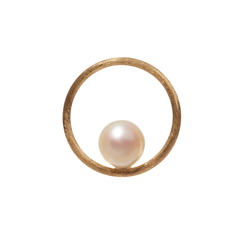 18ct Gold Pearl Hoopla | Annoushka jewelley